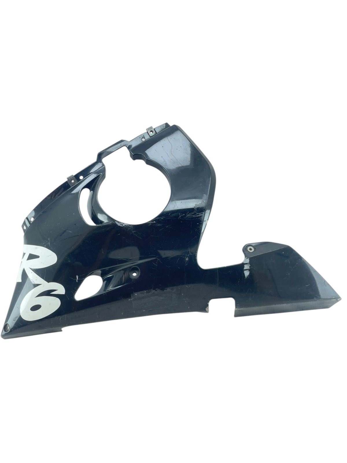 15449823802-whatsapp-image-2026-02-11-at-11-48-23-photoroom.jpg Carenagem lateral inferior esquerda YZF R6 1998 - 2002 - Imagem 1